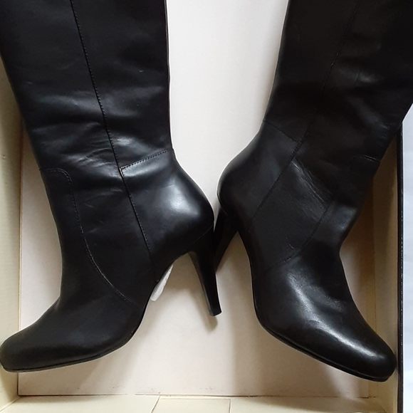 Talbots Tall Leather Boots with Heels - Picture 4 of 9